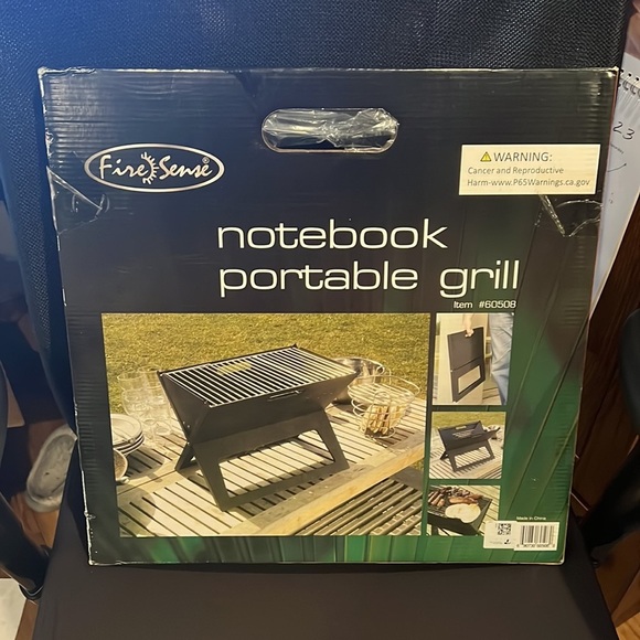 NWT Fire Sense Notebook Charcoal BBQ Grill - Picture 7 of 9